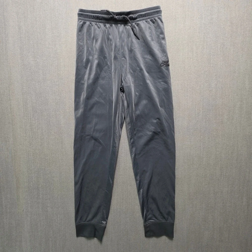 Jordan Joggers Boys L Grey Jumpman Tricot Athletic Sweatpants C088-F99